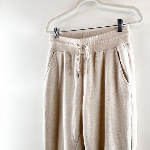 Alo Yoga High Rise Jogger Sweatpants Tan Beige Large - Picture 9 of 10